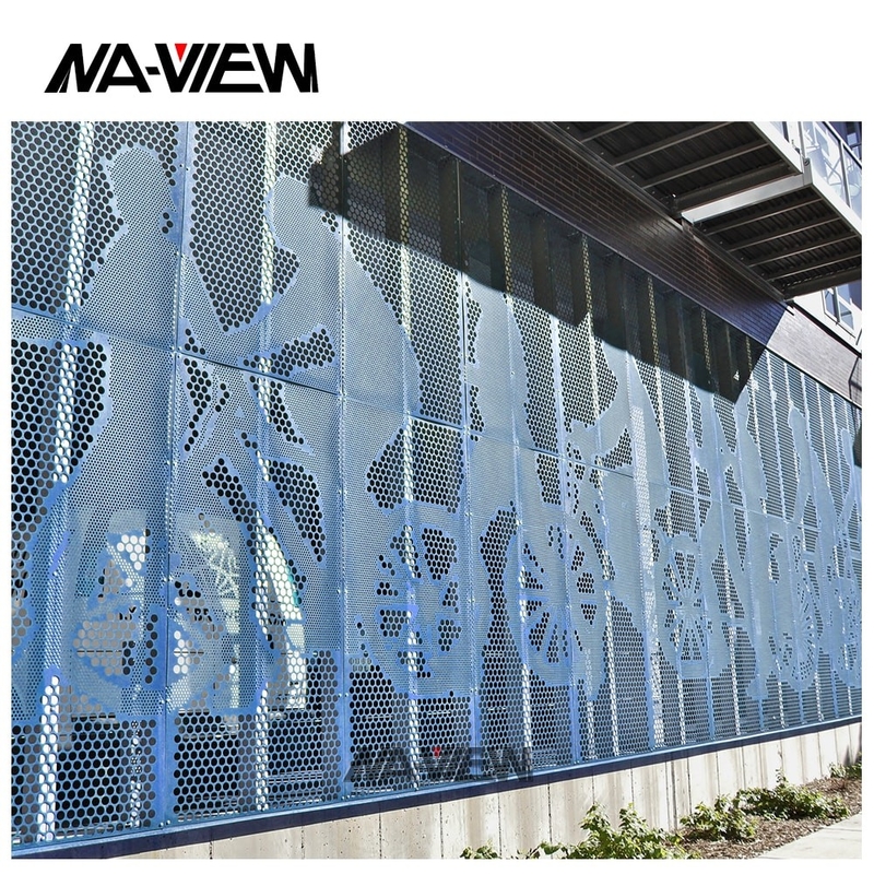 Courtyard PVDF Anodized Decorative Metal Fence Panels